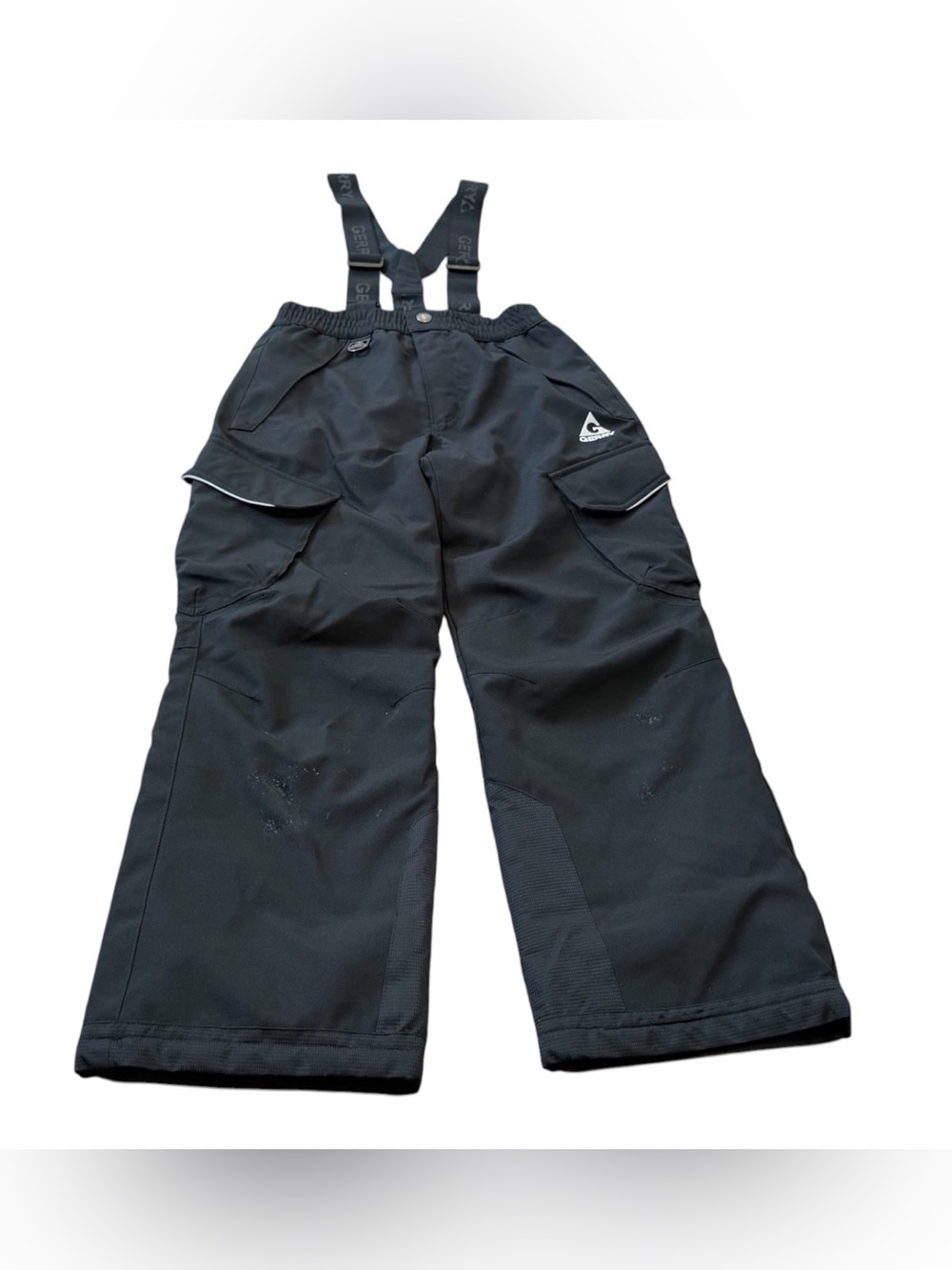 Gerry Youth Performance Snow Pants w/Removable Suspenders Black Size 10-12